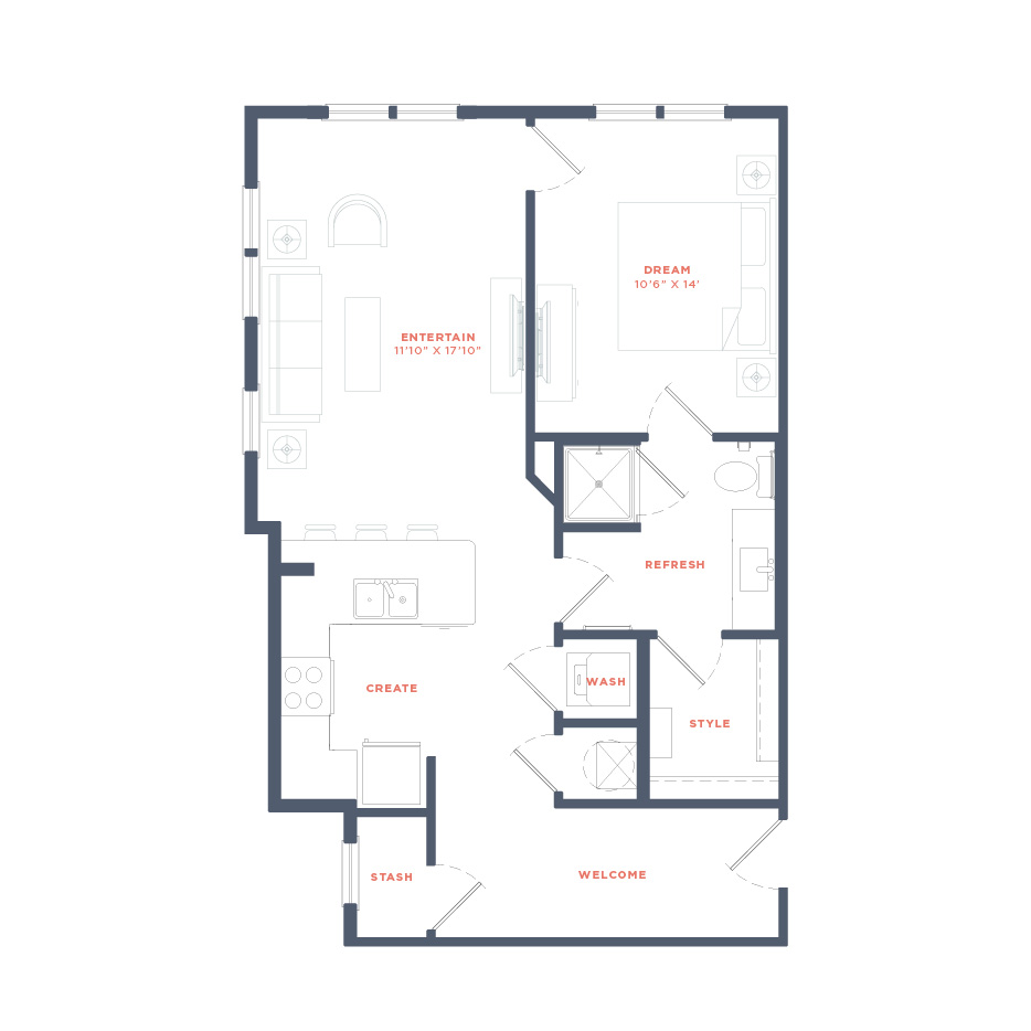 View Floor Plans - Pine25 North End - New Apartments